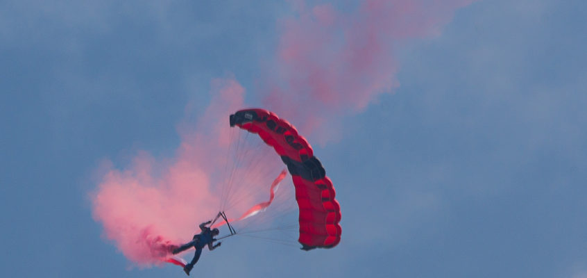Photo of the Day:  Parachuter opening this week
