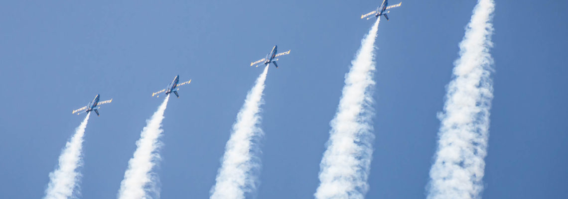 Photo of the day: Five Angels over blue sky