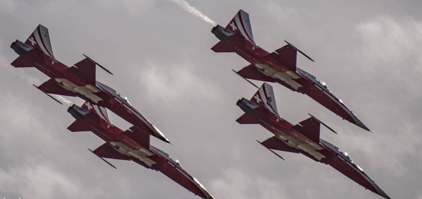 Photo of the day: Patrouille Suisse over the Alps