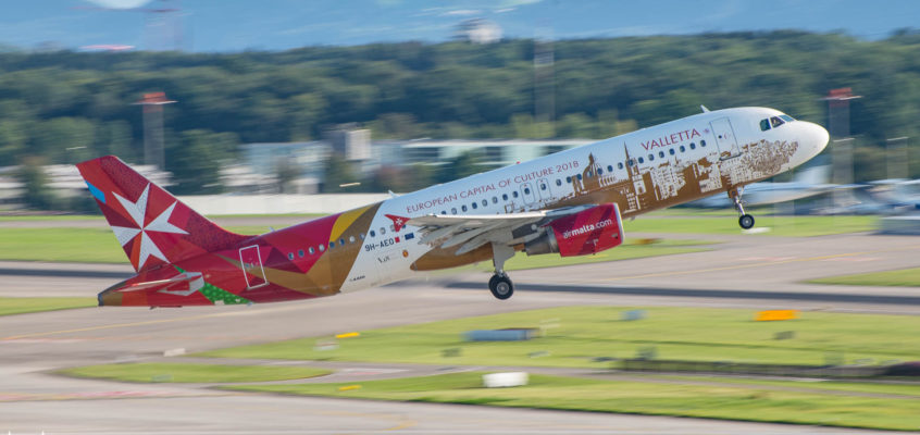 Photo of the day: AirMalta taking off from Zurich Airport